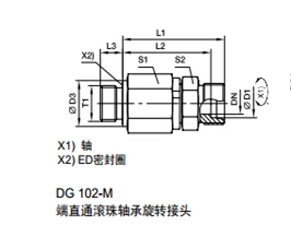 DG-M 公制外螺紋滾珠軸承旋轉(zhuǎn)接頭、parker球閥、PARKER接頭