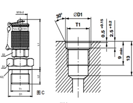 測(cè)壓接頭 EMA3 外螺紋測(cè)試點(diǎn)接頭 - 連接螺紋M16x2、PARKER卡套接頭、PARKER接頭