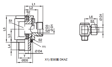 DSVW-M 低壓鉸接式接頭-公制螺紋金屬密封、PARKER卡套接頭、parker球閥