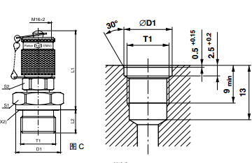 測(cè)壓接頭 EMA3 外螺紋測(cè)試點(diǎn)接頭 - 連接螺紋M16x2、PARKER卡套接頭、PARKER接頭