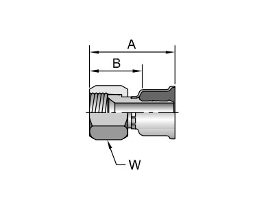 Parker膠管派克膠管接頭26系列16826JIC37? SAE 45? 雙錐 內(nèi)螺紋 直接頭、PARKER接頭、PARKER卡套接頭